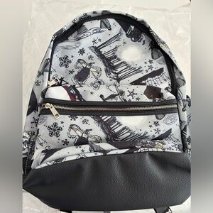 Jack Skellington and Sally Backpack NWT Adjustable Straps Water bottle Holder